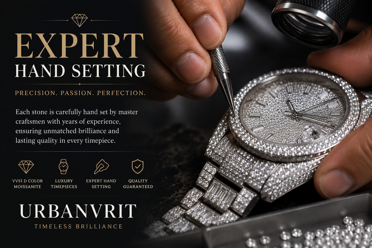 Expert Hand Setting: The Craft Behind Every Iced-Out Watch