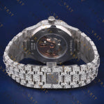 36MM Classic Iced Out Moissanite Watch  VVS1 D Color