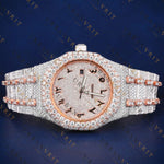 Arabic Dial VVS1 D Color  Moissanite Watch