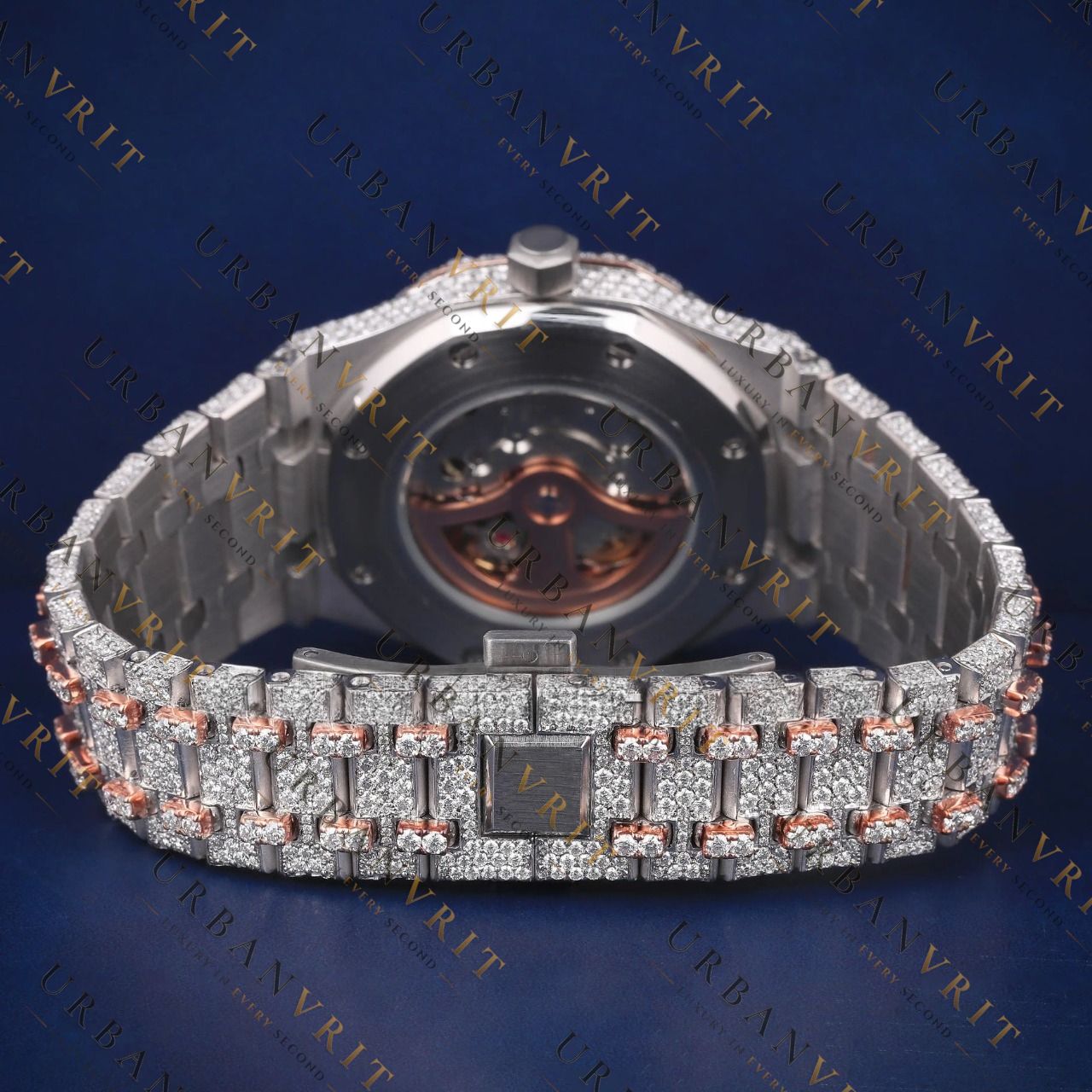 Arabic Dial VVS1 D Color  Moissanite Watch