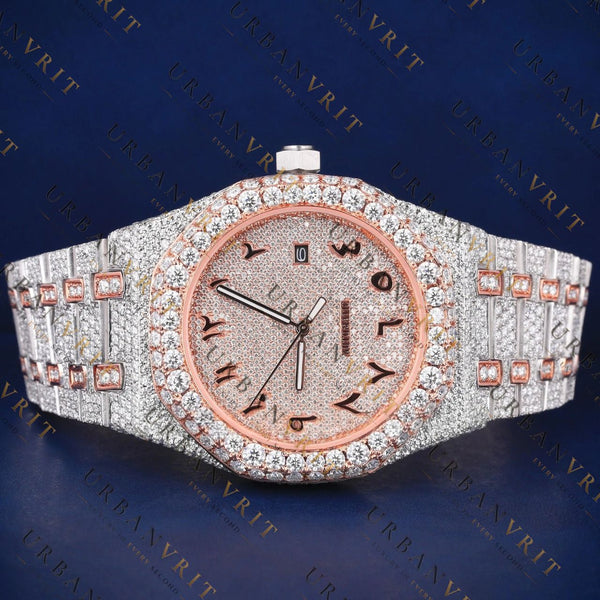 Arabic Dial VVS1 D Color Moissanite Watch