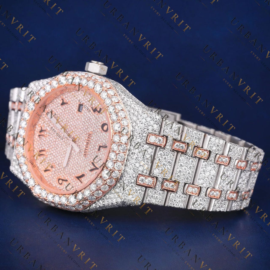 Arabic Dial VVS1 D Color Moissanite Watch