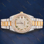 Arabic Day-Date VVS1 D Color  Moissanite Watch