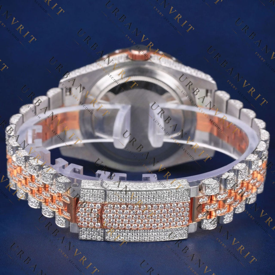 Arabic Rose Gold VVS1 D Color  Moissanite Watch