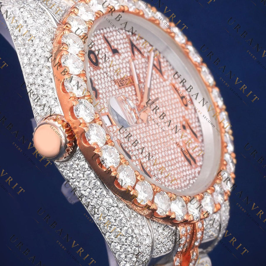 Arabic Rose Gold VVS1 D Color  Moissanite Watch