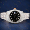 Black Dial Iced Out Moissanite Watch VVS1 D Color