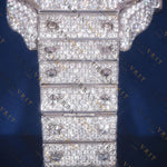 Fully Iced Square Roman Numeral VVS1 D Color Moissanite Watch