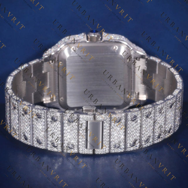 Arabic Square VVS1 D Color Moissanite Watch