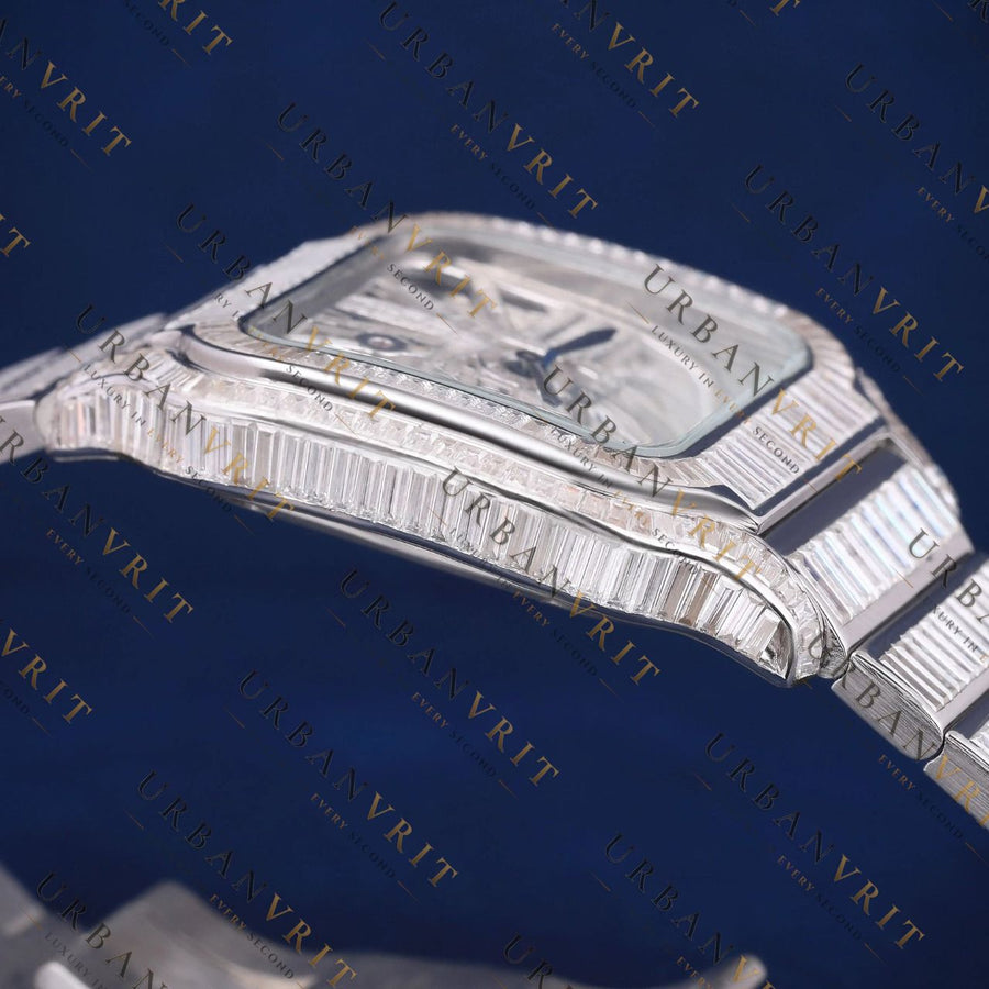 Skeleton VVS1 D Color Moissanite Watch