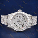Iced GMT VVS1 D Color Moissanite Watch