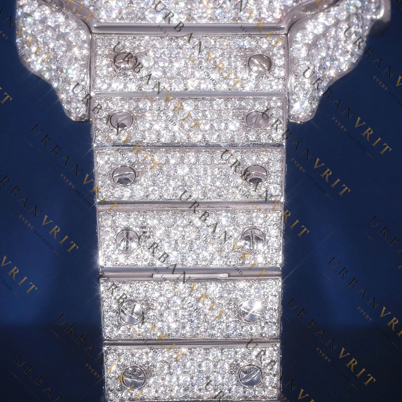 Arabic Square VVS1 D Color Moissanite Watch