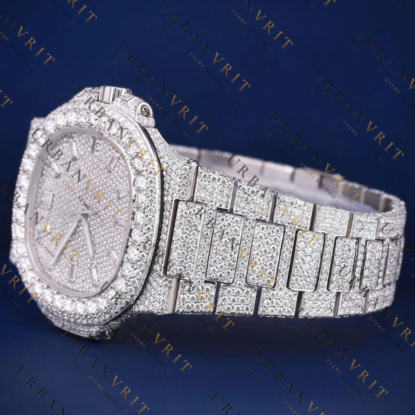 Classic Iced VVS1 D Color Moissanite Watch