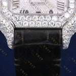 Iced Santos VVS1 D Color Moissanite Watch