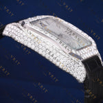 Iced Santos VVS1 D Color Moissanite Watch