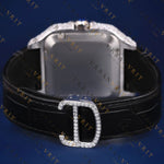 Iced Santos VVS1 D Color Moissanite Watch