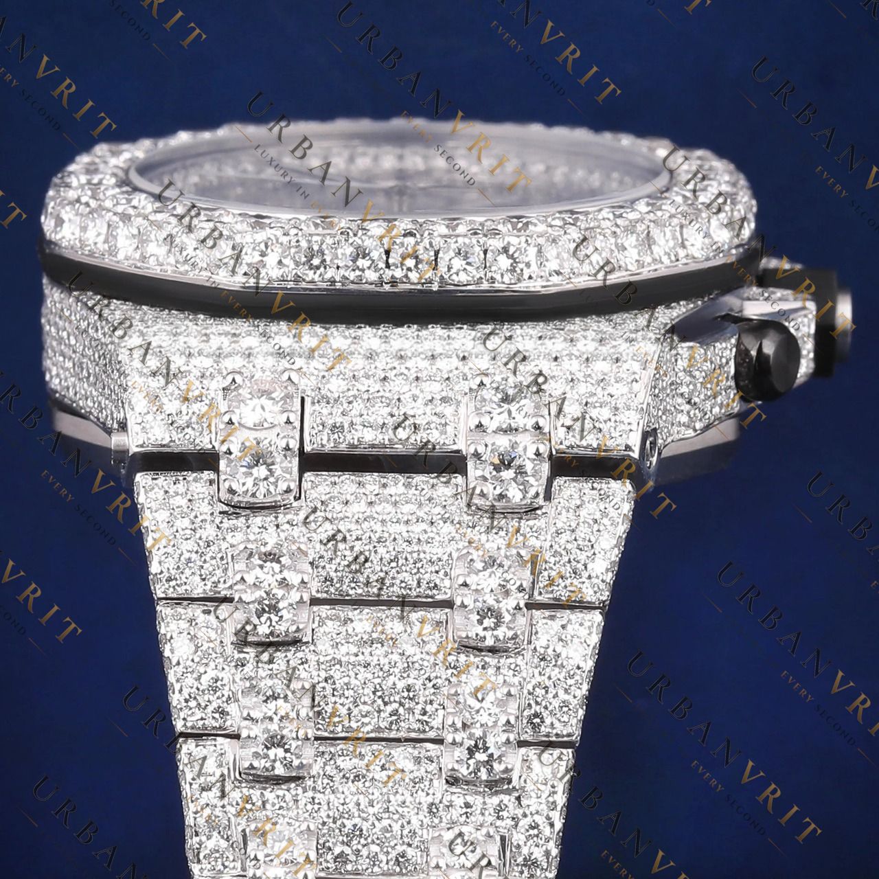 Iced Chronograph VVS1 D Color Moissanite Watch