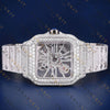 Skeleton Santos VVS1 D Color Moissanite Watch