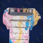Rainbow Santos VVS1 D Color Moissanite Watch