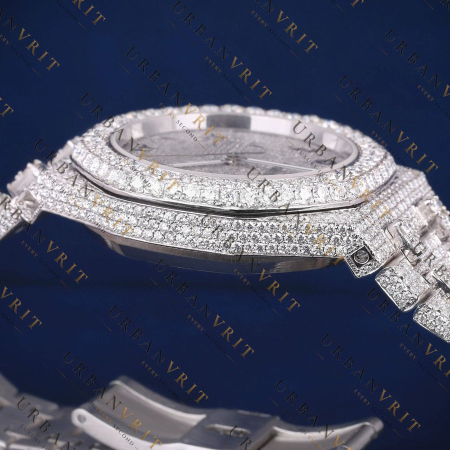 Arabic Dial VVS1 D Color Moissanite Watch
