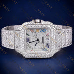 Rainbow Roman VVS1 D Moissanite Watch