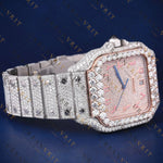 Pink Arabic  VVS1 D-Color Moissanite Watch