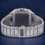 Luxury Two Tone Roman Numeral VVS1 D Color  Moissanite Watch