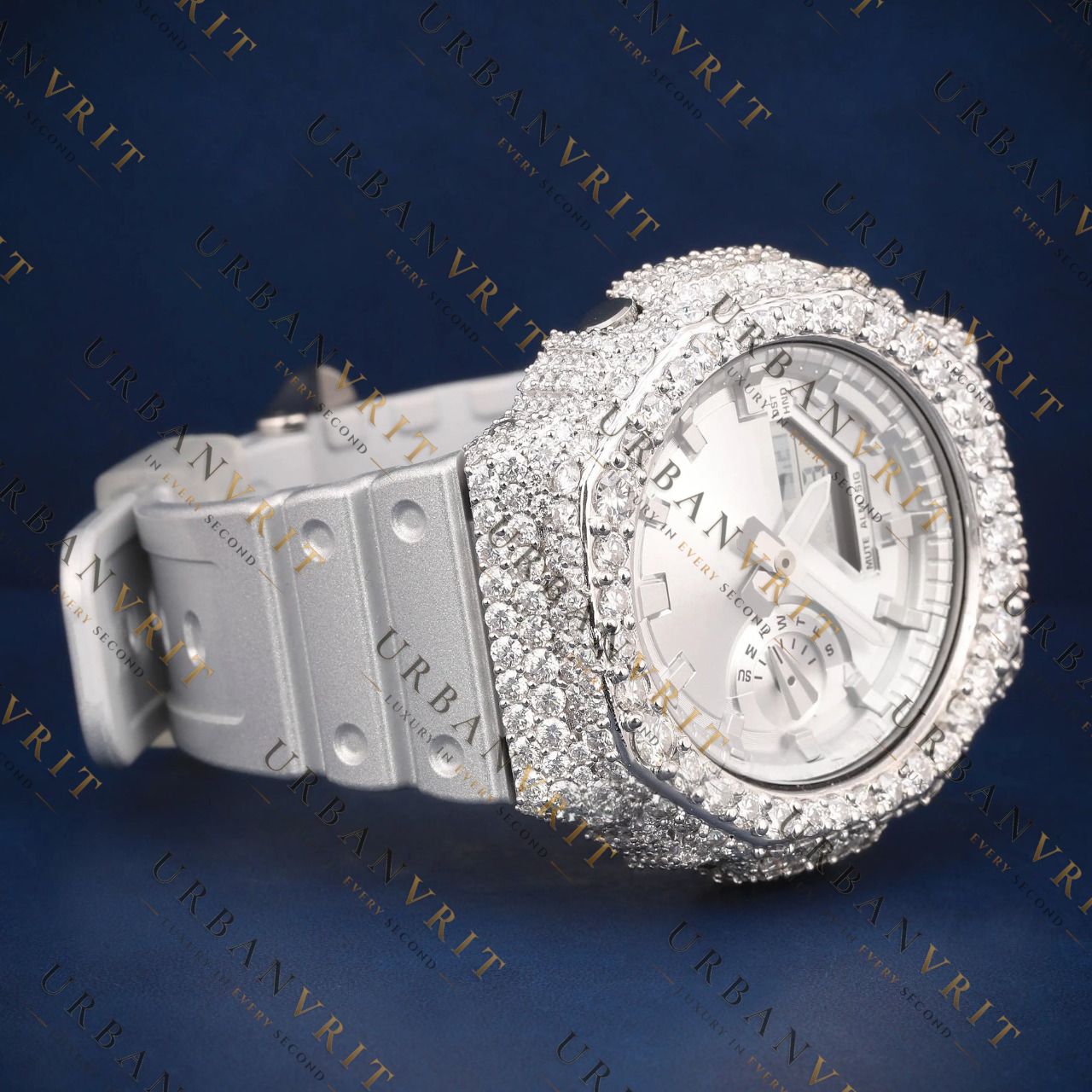 Luxury G Shock VVS1 D Color Moissanite  Watch