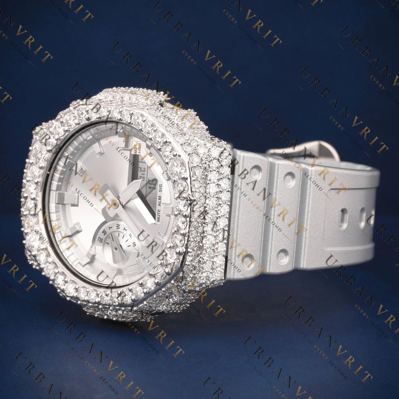 Luxury G Shock VVS1 D Color Moissanite  Watch