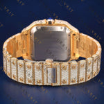 Luxury Gold Roman Dial VVS1 D Moissanite Watch