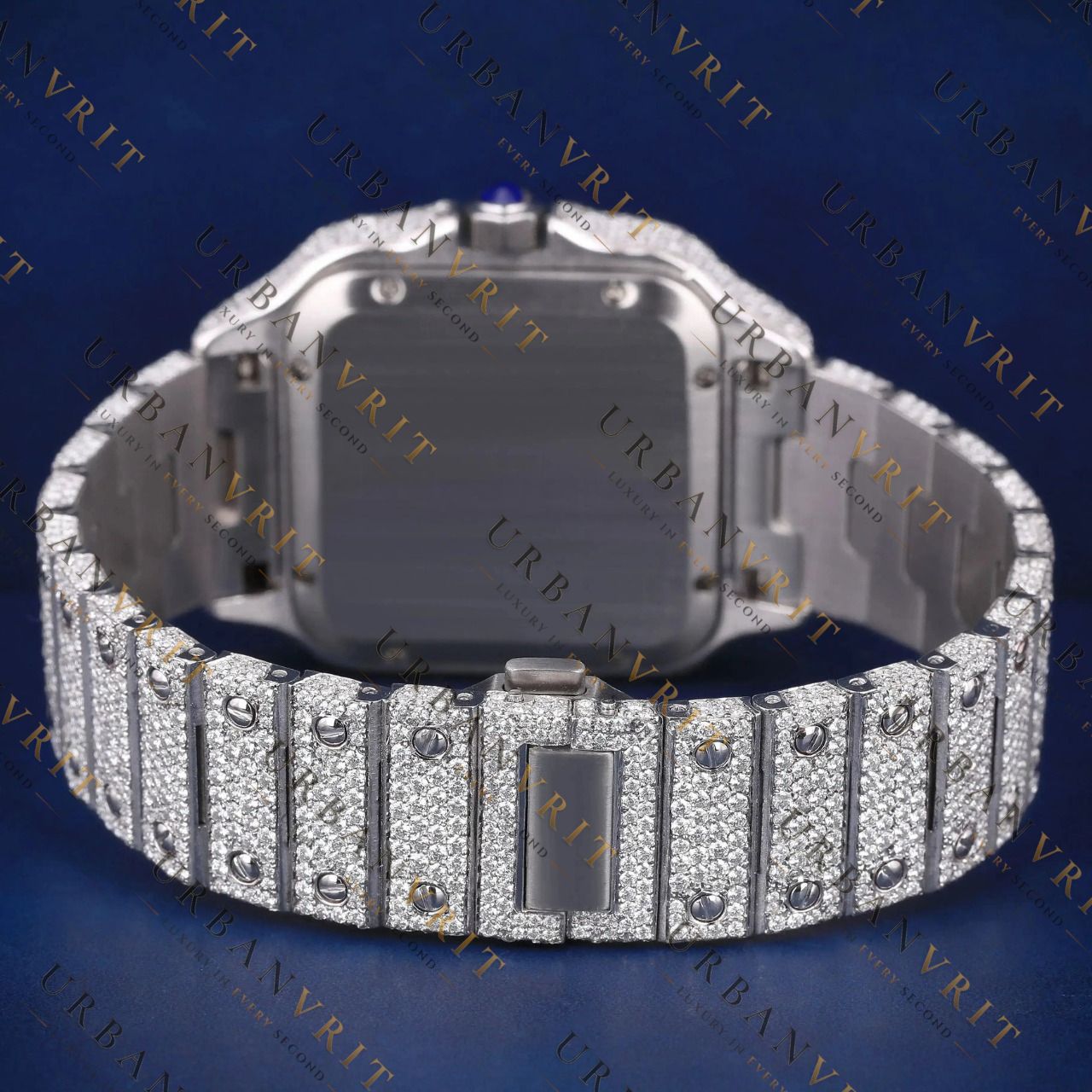 Rainbow Roman Numeral VVS1 D Color Moissanite Watch