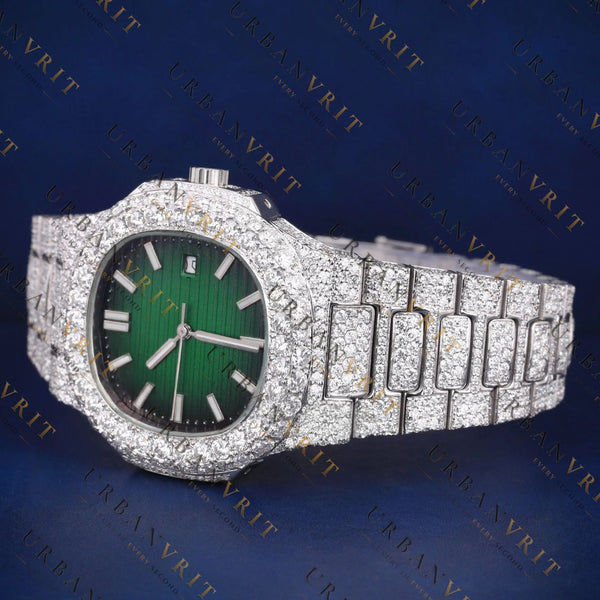 Green Dial VVS1 D Color Moissanite Watch