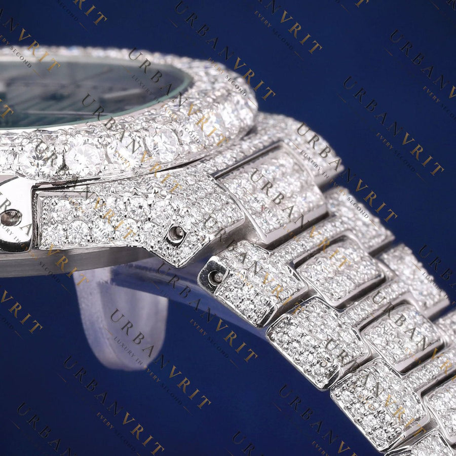 Green Dial VVS1 D Color Moissanite Watch