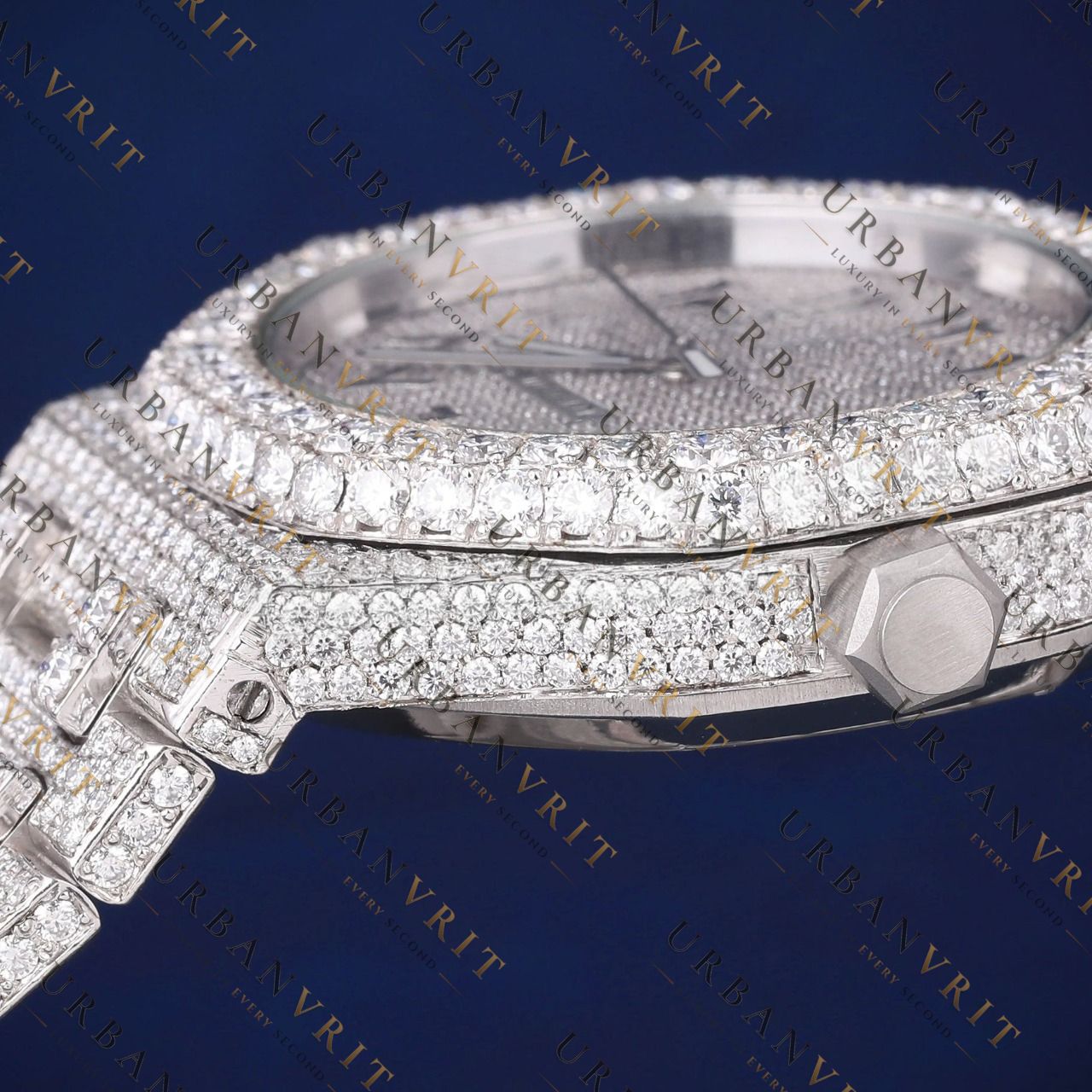 Arabic Numeral VVS1 D Moissanite Watch