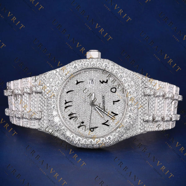 Arabic Numeral VVS1 D Moissanite Watch