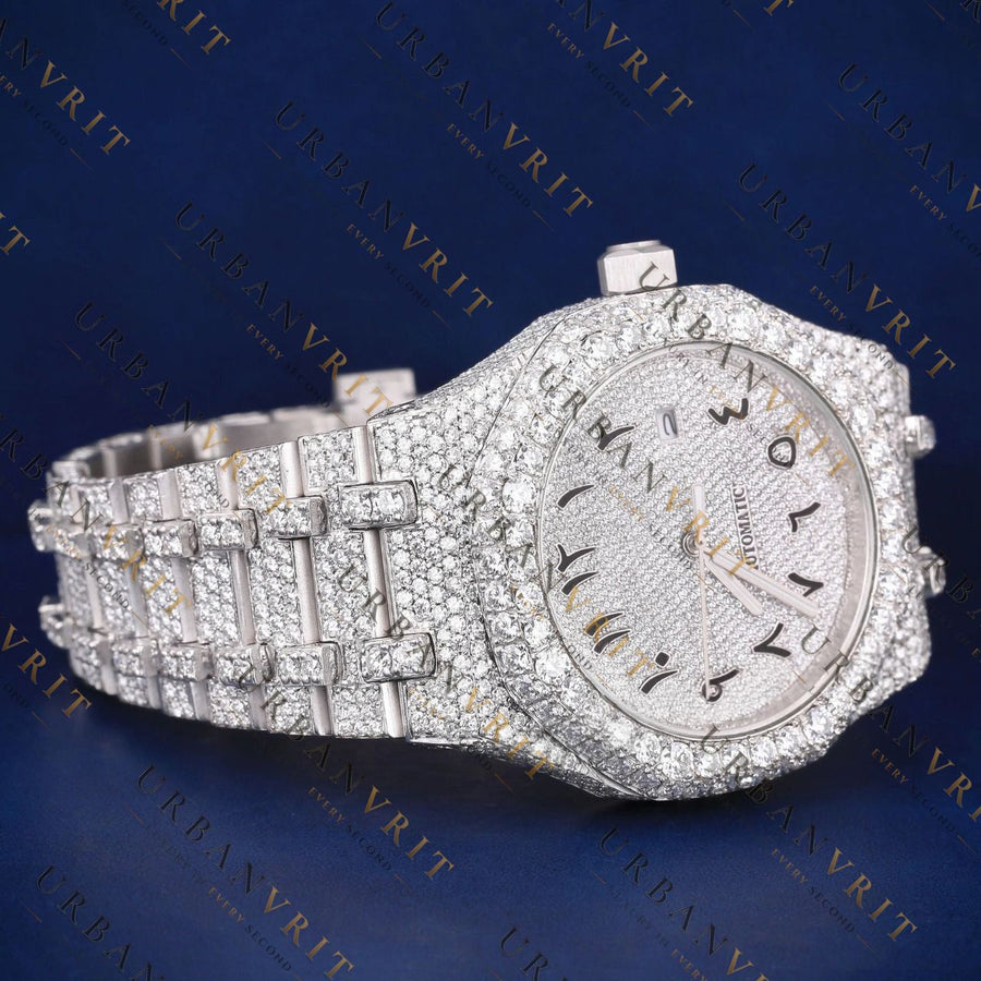 Arabic Numeral VVS1 D Moissanite Watch