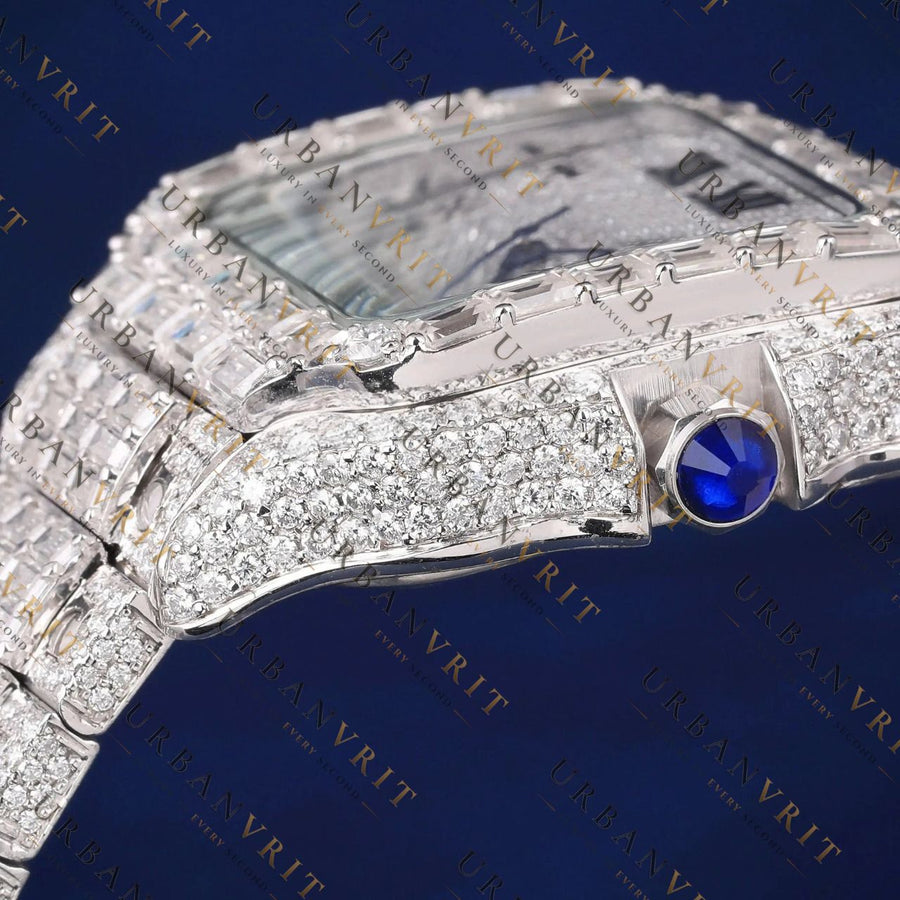 Baguette VVS1 D Color Moissanite Watch