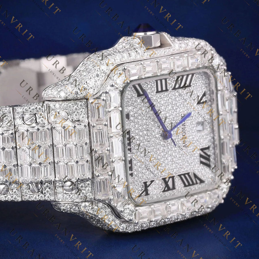 Baguette VVS1 D Color Moissanite Watch