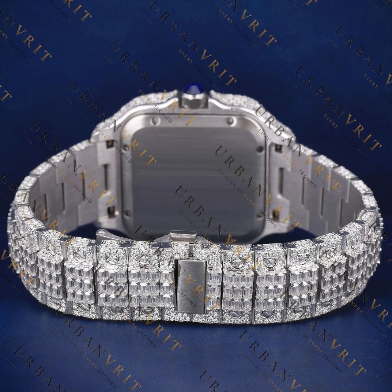 Baguette VVS1 D Color Moissanite Watch