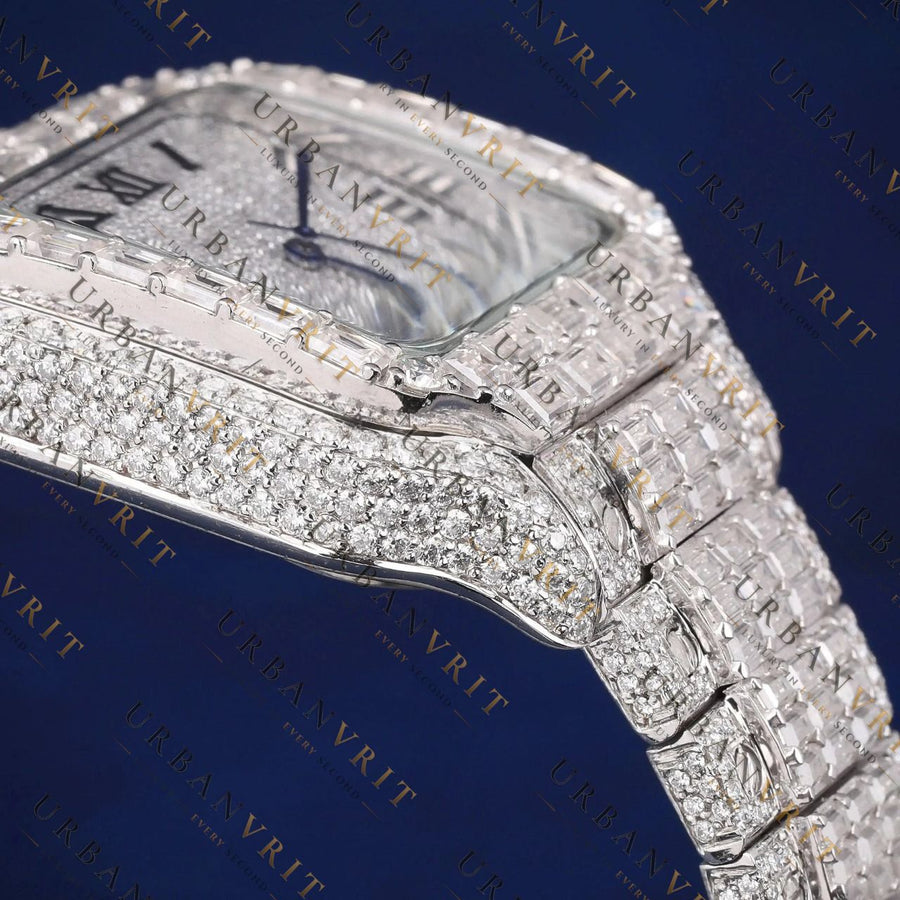 Baguette VVS1 D Color Moissanite Watch