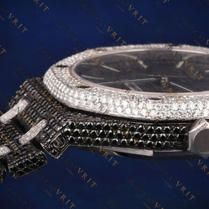 Black Royal Oak VVS1 D Color Moissanite Watch