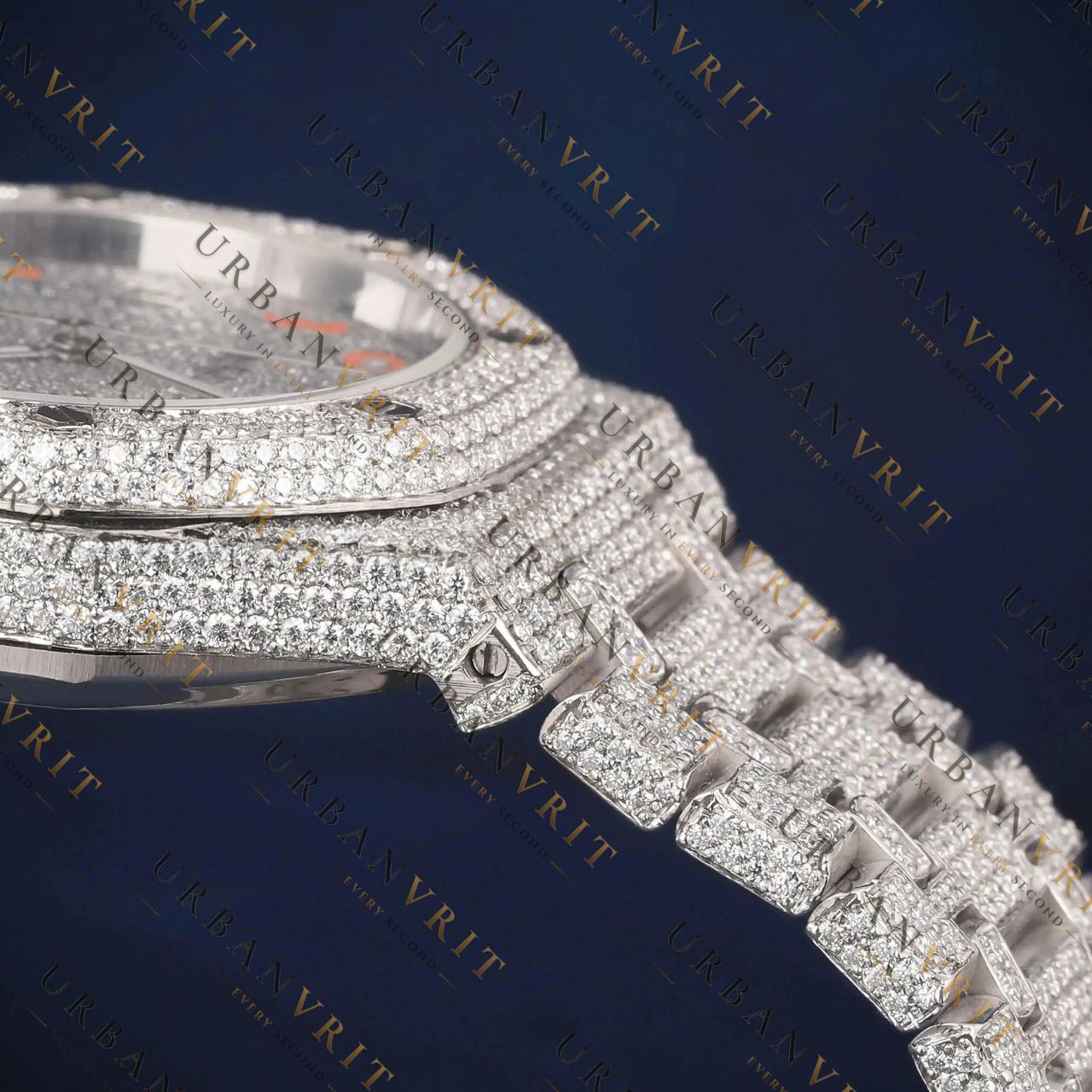 Arabic Numeral Royal VVS1 D Color Moissanite Watch