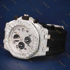 Chronograph VVS1 D Color Moissanite Watch