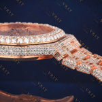 Rose Gold Royal VVS1 D Color Moissanite Watch