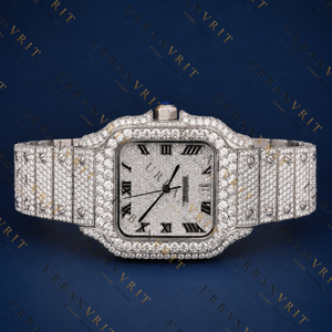Square Diamond VVS1 D Color Moissanite Watch