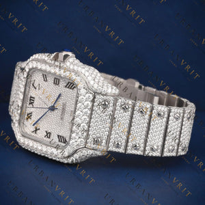 Square Diamond VVS1 D Color Moissanite Watch
