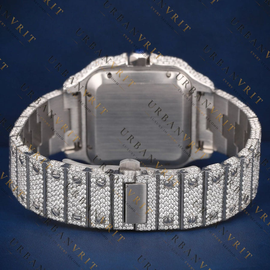 Square Diamond VVS1 D Color Moissanite Watch