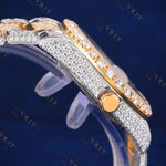 Two Tone Arabic Dial VVS1 D Color Moissanite Watch