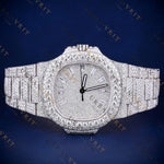 Silver VVS1 D Color Moissanite Watch