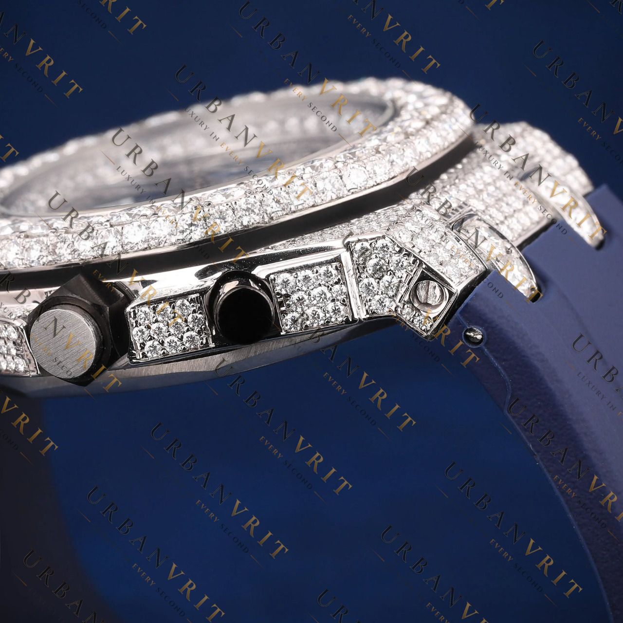 Luxury Chronograph VVS1 D Color Moissanite Watch