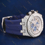 Luxury Chronograph VVS1 D Color Moissanite Watch